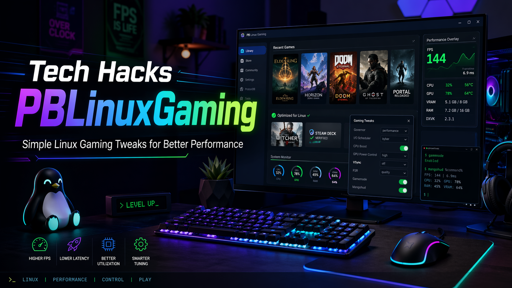 Tech Hacks PBLinuxGaming